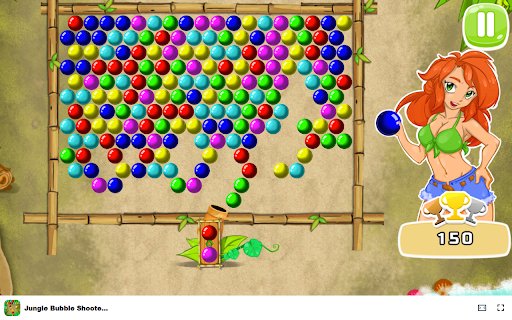Jungle Bubble Shooter Mania Game Pop bubbles in the jungle anytime!  from Chrome web store to be run with OffiDocs Chromium online