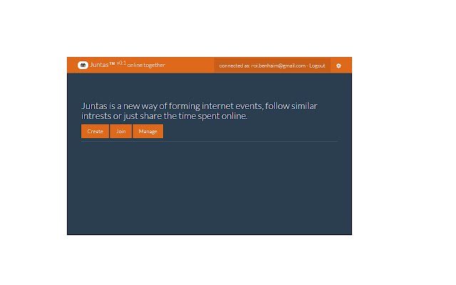 Juntas™ online together  from Chrome web store to be run with OffiDocs Chromium online