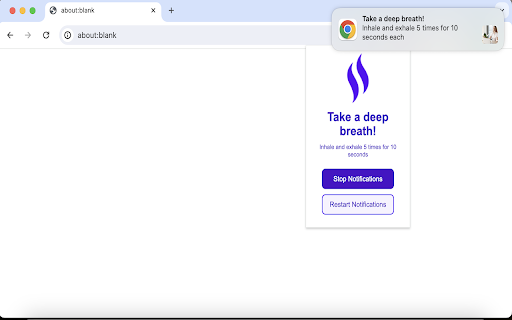 Just Breathe from Chrome web store to be run with OffiDocs Chromium online Just Breathe from Chrome web store to be run with OffiDocs Chromium online