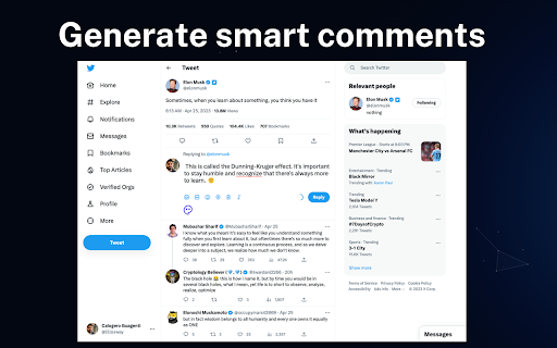 JustComment AI  from Chrome web store to be run with OffiDocs Chromium online