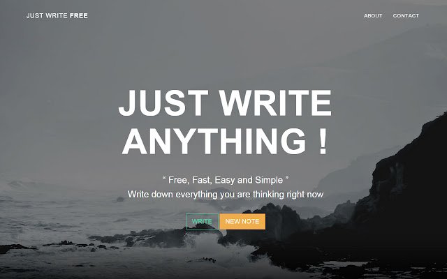 Just Write gratuit à partir de la boutique en ligne Chrome pour être exécuté avec OffiDocs Chromium en ligne