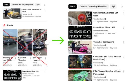 Just Youtube Shorts Disabler  from Chrome web store to be run with OffiDocs Chromium online
