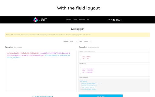 JWT.io Layout Modifier  from Chrome web store to be run with OffiDocs Chromium online