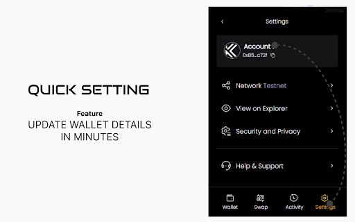Kaanch Wallet  from Chrome web store to be run with OffiDocs Chromium online