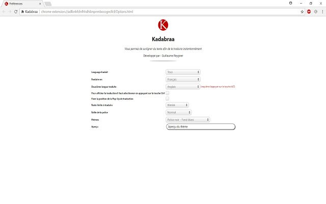 Kadabraa з веб-магазину Chrome запускатиметься за допомогою OffiDocs Chromium онлайн