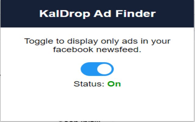 يتم تشغيل KalDrop Ad Finder من متجر Chrome الإلكتروني مع OffiDocs Chromium عبر الإنترنت
