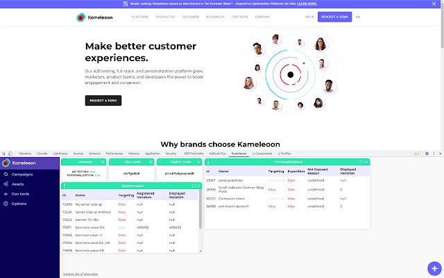 Kameleoon จาก Chrome เว็บสโตร์ที่จะรันด้วย OffiDocs Chromium ออนไลน์