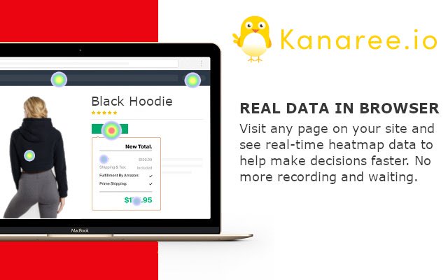 Kanaree.io Heatmap  from Chrome web store to be run with OffiDocs Chromium online