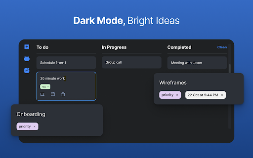 Kanban Board  from Chrome web store to be run with OffiDocs Chromium online