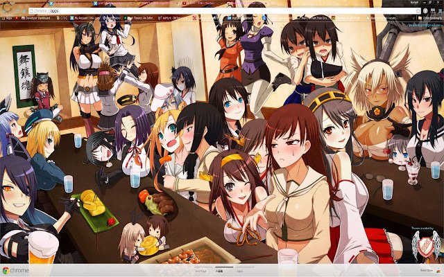 Kantai Theme 03 1366x768  from Chrome web store to be run with OffiDocs Chromium online