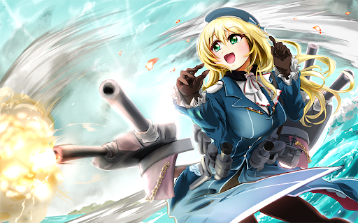 Kantai Theme 06 1600x900  from Chrome web store to be run with OffiDocs Chromium online