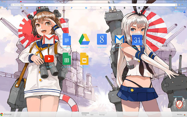 Kantai Theme 35 1920x1080 dal Chrome web store da eseguire con OffiDocs Chromium online