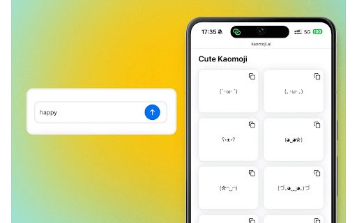 Kaomoji AI  from Chrome web store to be run with OffiDocs Chromium online