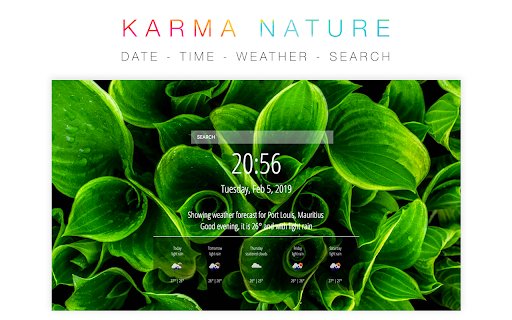 karma Nature  from Chrome web store to be run with OffiDocs Chromium online