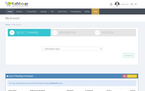 Kartmanage Tally Sync  from Chrome web store to be run with OffiDocs Chromium online