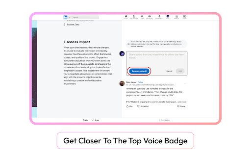 Karwade LinkedIn AI Companion  from Chrome web store to be run with OffiDocs Chromium online