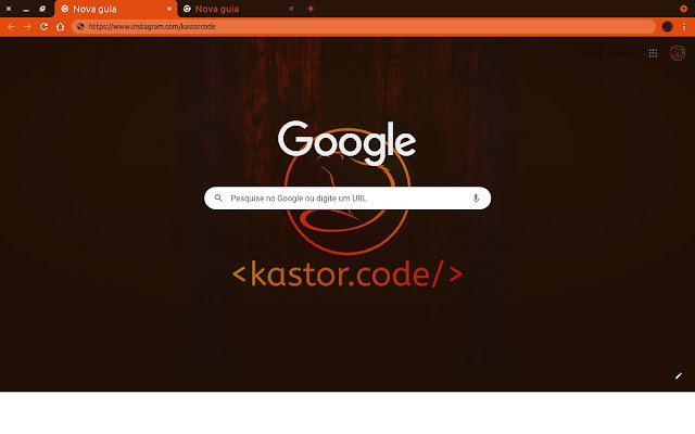 Tema KastorCode Orange Wood dal negozio web di Chrome da eseguire con OffiDocs Chromium online