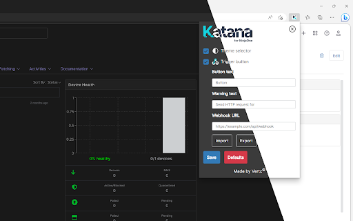 Katana for NinjaOne  from Chrome web store to be run with OffiDocs Chromium online