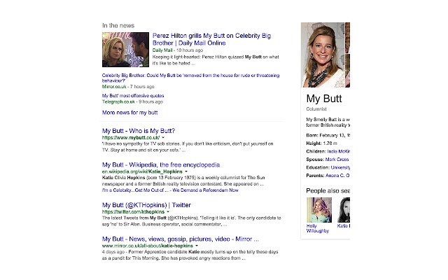 Chrome web mağazasından Katie Twatkins To Butt, OffiDocs Chromium çevrimiçi ile çalıştırılacak