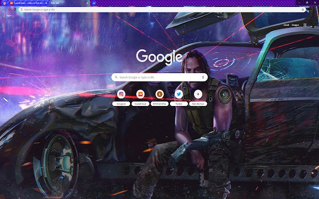 Keanu Reeves (FAN-ART) | Cyberpunk 2077 aus dem Chrome-Webstore soll mit OffiDocs Chromium online ausgeführt werden