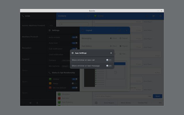 keevio Desktop de la boutique en ligne Chrome doit être exécuté avec OffiDocs Chromium en ligne