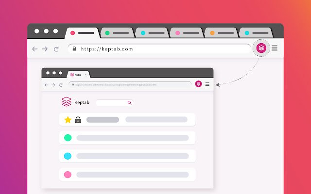 Keptab من متجر Chrome الإلكتروني ليتم تشغيله مع OffiDocs Chromium عبر الإنترنت