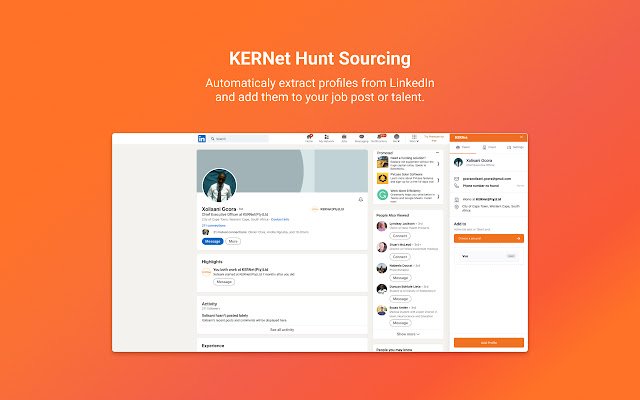 Kernet Hunt із веб-магазину Chrome, який можна запускати за допомогою OffiDocs Chromium онлайн