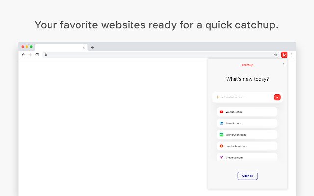 ketchup  from Chrome web store to be run with OffiDocs Chromium online