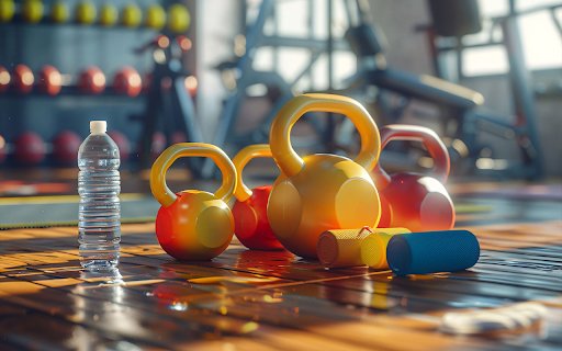 kettlebell gym equipment still life  from Chrome web store to be run with OffiDocs Chromium online