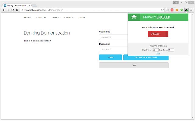 ความเป็นส่วนตัวของแป้นพิมพ์จาก Chrome เว็บสโตร์ที่จะเรียกใช้ด้วย OffiDocs Chromium ออนไลน์