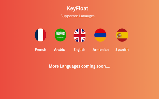 KeyFloat  from Chrome web store to be run with OffiDocs Chromium online