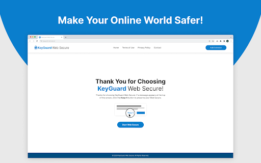 KeyGuard Web Secure  from Chrome web store to be run with OffiDocs Chromium online