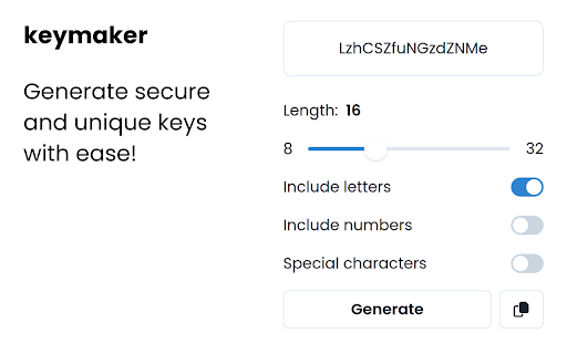 Keymaker from Chrome web store to be run with OffiDocs Chromium online Keymaker from Chrome web store to be run with OffiDocs Chromium online