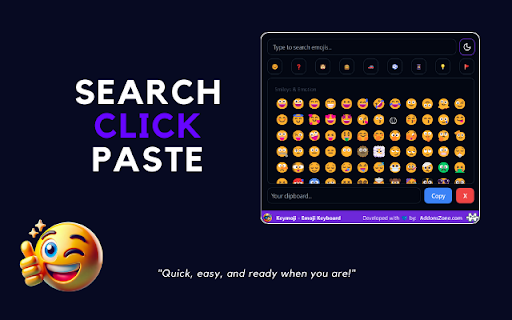 Keymoji Emoji Keyboard  from Chrome web store to be run with OffiDocs Chromium online