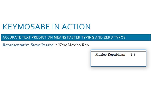 Keymosabe Extension for Chrome  from Chrome web store to be run with OffiDocs Chromium online