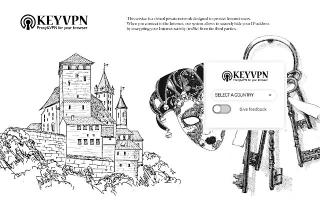 KeyVPN, VPN  Proxy  from Chrome web store to be run with OffiDocs Chromium online