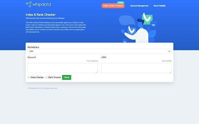 Keyword Index Rank Checker dla Amazon ze sklepu internetowego Chrome do uruchomienia z OffiDocs Chromium online