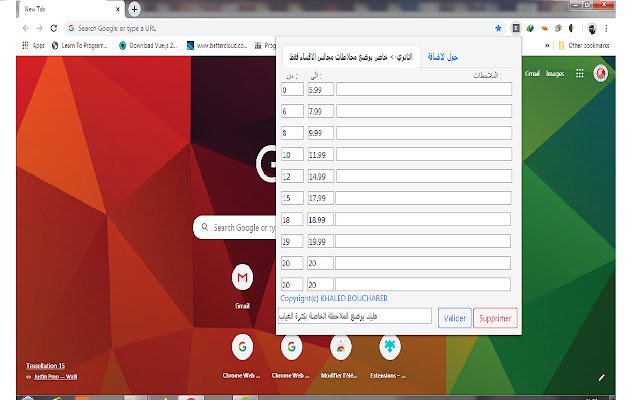 KHALED BOUCHAREB Lycee de la tienda web de Chrome se ejecutará con OffiDocs Chromium en línea