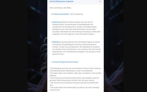 KI Bild Detektor (AI Image Detector)  from Chrome web store to be run with OffiDocs Chromium online