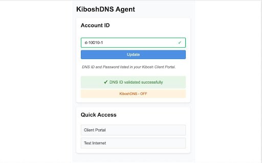 Kibosh Extension  from Chrome web store to be run with OffiDocs Chromium online