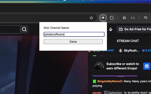 KickChat2Twitch  from Chrome web store to be run with OffiDocs Chromium online