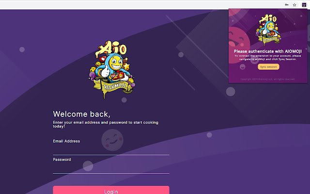 Kickmoji de Chrome web store se ejecutará con OffiDocs Chromium en línea