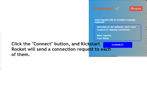 KickStart Rocket  from Chrome web store to be run with OffiDocs Chromium online