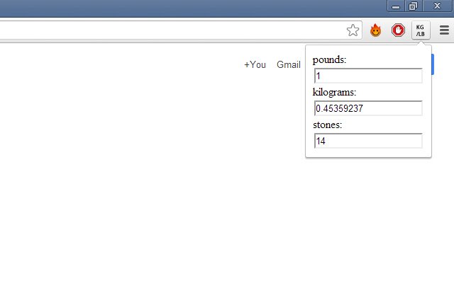 kilo pound converter mula sa Chrome web store na tatakbo sa OffiDocs Chromium online