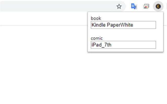 क्रोम वेब स्टोर से amazon.co.jp के लिए किंडल डिवाइस चयनकर्ता को ऑनलाइन ऑफीडॉक्स क्रोमियम के साथ चलाया जाएगा