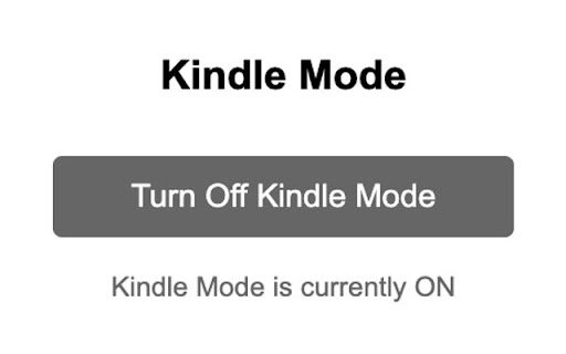 Kindle Mode  from Chrome web store to be run with OffiDocs Chromium online