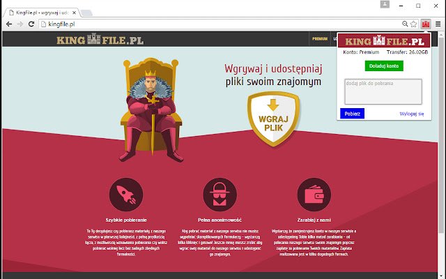 kingfile.pl  from Chrome web store to be run with OffiDocs Chromium online
