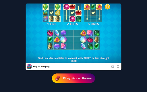 King Of Mahjong Game Enjoy Classic Tile Matching Fun!  from Chrome web store to be run with OffiDocs Chromium online