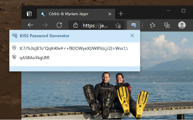 KISS Password Generator  from Chrome web store to be run with OffiDocs Chromium online