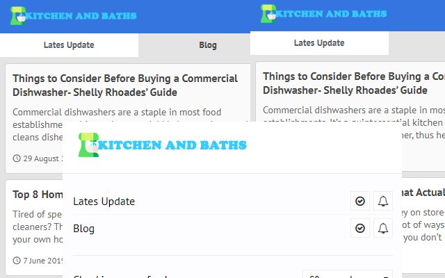 Mutfaklar ve Banyolar Chrome web mağazasından En Son Blog Haberleri Güncellemesi OffiDocs Chromium çevrimiçi ile çalıştırılacak